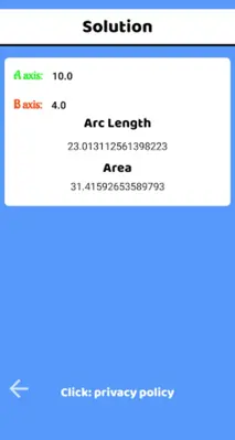 ArcElipseCalc android App screenshot 0